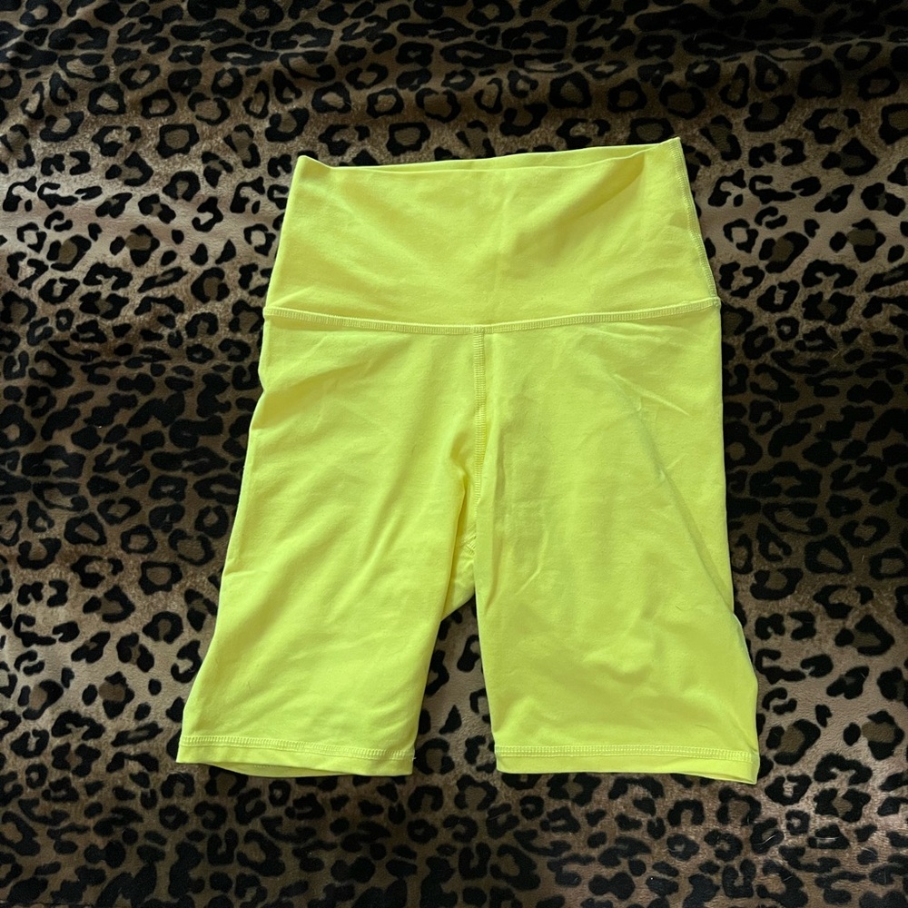 Arie American Eagle Bike Shorts Haul- Black, Neon Yellow, White
